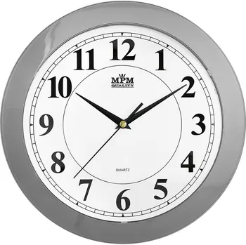 Hodiny Nástěnné hodiny MPM Quality šedé 31 cm