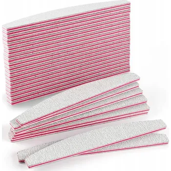 50 Kusů Pilník na nehty Zebra Loďka 100/180