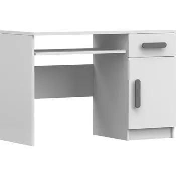 Psací stůl Psací stůl SMYK I - 08, Bílá Mat/Šedá