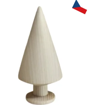 Vánoční dekorace JH WoodArt Dřevěný špičatý dekorativní stromeček malý 1 ks (Skvělý doplněk k zimním aranžmá)