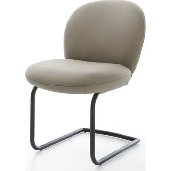 Jídelní židle Jídelní židle Nube-Flex konzolová podnož kulatá kov černá pravá