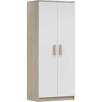 Dětská skříň Nábytek PEGAS s.r.o. Šatní skříň 2D SMYK III - 06, Dub Sonoma/Bílá/Sonoma