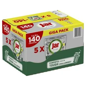 Tableta do myčky Jar kapsle na nádobí Platinum Yellow citron - 5x28ks
