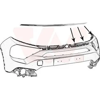 Lišta karosérie Ozdobná / ochranná lišta, nárazník VAN WEZEL 0989583