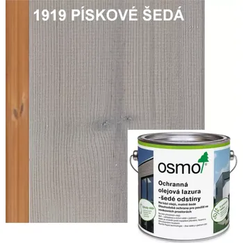 Olej na dřevo OSMO ochranná olejová lazura - odstín 1919 PÍSKOVĚ ŠEDÁ (OSMO Barvy na dřevo venku)