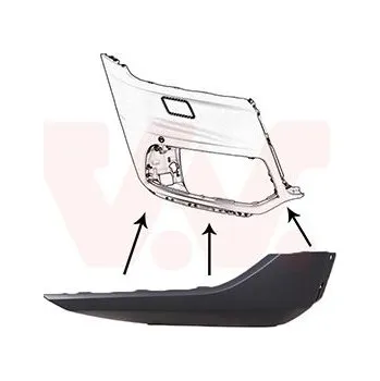 Nárazník Spoiler VAN WEZEL 0402502