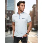 Pánské triko s límečkem DSTREET BÍLÁ XXXL