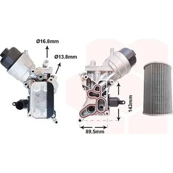 Chladič motoru Olejový chladič, motorový olej VAN WEZEL 37013729