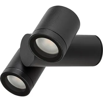 Venkovní osvětlení Černé fasádní svítidlo Enol pro žárovku 2x GU10 - Rabalux - 77111 - 77111
