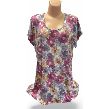 Dámská tunika Halenka KYVIRA, Barva Růžová, Velikost XXL52, Materiál 96% Viskoza 4% Lycra