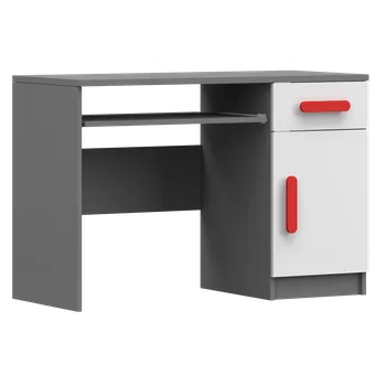 Dětský stůl Nábytek PEGAS s.r.o. Psací stůl SMYK II - 08, Šedá/Bílá/Červená
