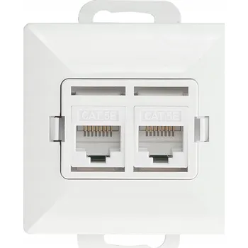 Elektrická zásuvka Internetová zásuvka nástěnná Abex bílá