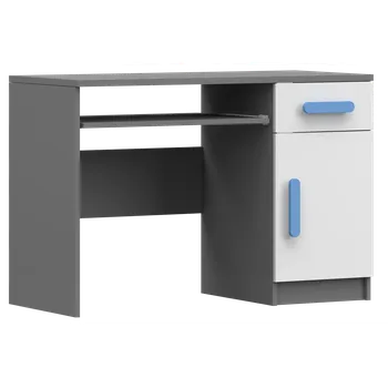 Dětský stůl Nábytek PEGAS s.r.o. Psací stůl SMYK II - 08, Šedá/Bílá/Modrá