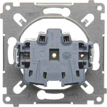 Elektrická zásuvka Simon 54 Zásuvka s uzemněním, mechanismus 16A, 250V SGZ1CM