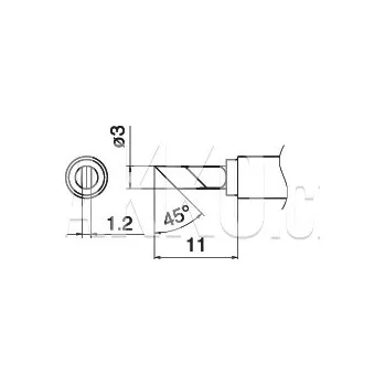 Pájecí hrot Pájecí hrot T15-KU - 102001604