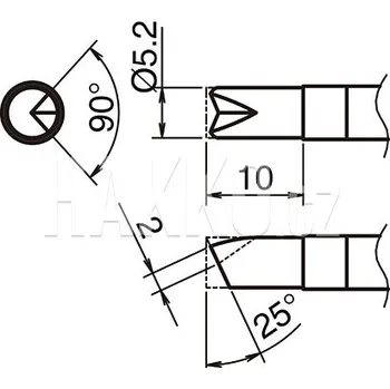 Pájecí hrot Pájecí hrot HAKKO T39-BCR52 - 107005141