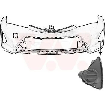 Nárazník Větrací mřížka, nárazník VAN WEZEL 5407593