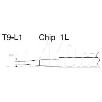 Pájecí hrot Pájecí hrot T9-L1, CHIP 1L - 102000499
