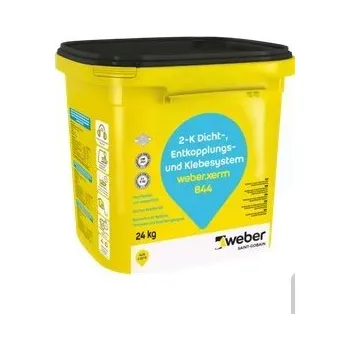 Průmyslové lepidlo WEBER weberxerm 844 - dvousložkové lepidlo a hygroizolace -složka A 4x3kg a B 4x3kg - 24kg