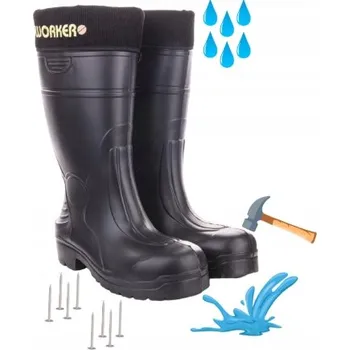 Pracovní obuv HOLÍNKY BEZPEČNOSTNÍ s ocelovou špičkou LEHKÉ pěnové PROTIPROPICHOVÉ vel. 43