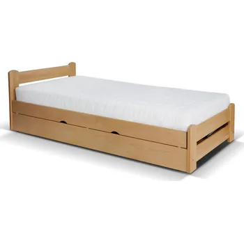 Dětský zahradní nábytek Gabi Meble Dřevěná postel Tornado Zvolte rozměr postele: 90x200 cm, Barva dřeva: Bílá