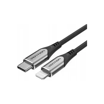 Datový kabel Kabel Vention USB-C na Apple Lightning 1,5 m černý
