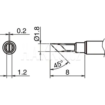 Pájecí hrot Pájecí hroty HAKKO T52-K, 2ks/bal - 107005207
