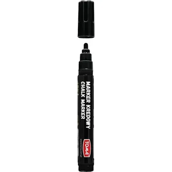 ČERNÝ KŘÍDOVÝ POPISOVAČ na tabule 4,5 mm TOMA silný POPISOVAČ na tabuli
