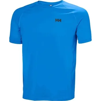 Pánská móda Pánské triko Helly Hansen HP OCEAN UPF 50+ T-SHIRT 2.0 S Modrá, Černá