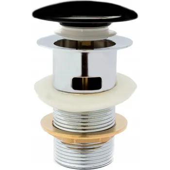 Sifon Umyvadlová výpusť klik-klak KERAMICKÁ S PŘEPADEM