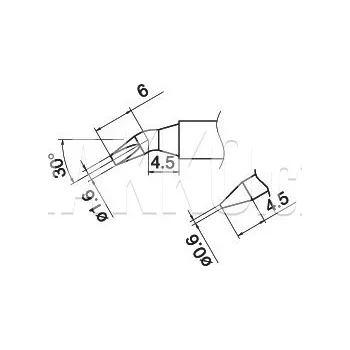Pájecí hrot Pájecí hrot T15-JD16 -1,6JD - 102001598