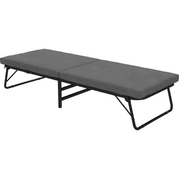 Postel Homcom Skládací postel pro hosty 70 x 190 cm tmavě šedá