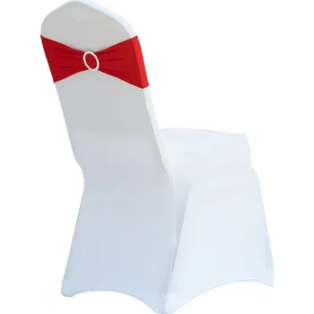 Potah na židli ELASTICKÝ POTAH / OZDOBA NA ŽIDLI ČERVENÝ - SPANDEX - PRO BANKETOVÉ ŽIDLE