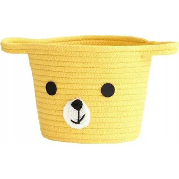 Úložný box Koš na hračky 21 x 16,5 cm, odstíny žluté