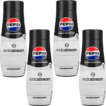 Sirup pro výrobník sody 4X SIRUP DO SODASTREAM PEPSI MAX BEZ CUKRU 440 ML KONCENTRÁT DO SODA VÝROBNÍKU