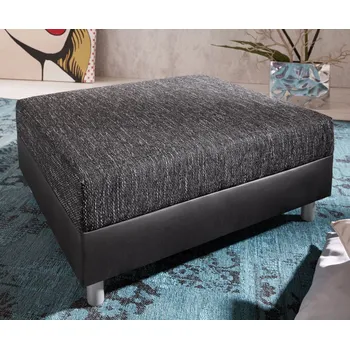 Taburet Taburet Clovis Š98 x H83 černá Modul imitace kůže