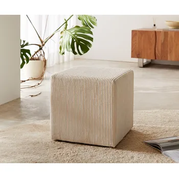 Taburet Taburet Dado 45x45 cm manšestr béžová