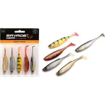 Umělá nástraha Sada gumových nástrah Savage Gear Craft Shad Clear Water 8,8