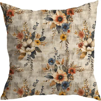 Polštář DEKORAČNÍ POVLEČENÍ NA POLŠTÁŘ 50x50 CM JARO KVĚTY VZOR 390