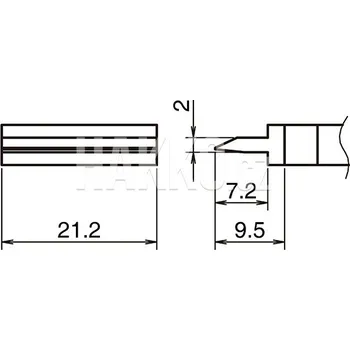 Pájecí hrot Pájecí hrot HAKKO T39-SP212 - 107005181
