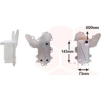 Chladič motoru Olejový chladič, motorový olej VAN WEZEL 37013709