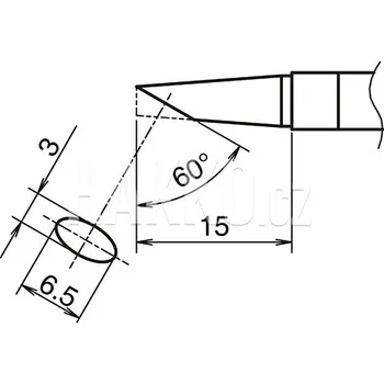 Pájecí hrot Pájecí hrot HAKKO T39-BC3065 - 107005128