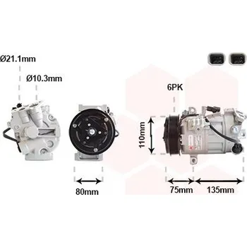 Kompresor klimatizace Kompresor, klimatizace VAN WEZEL 4301K716