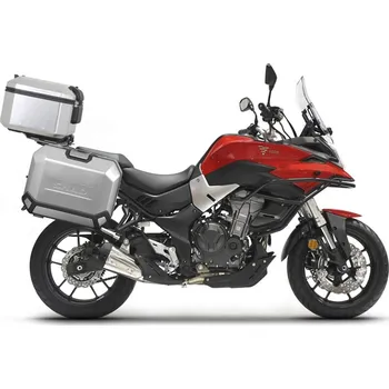 Zavazadlo na motocykl Kompletní sada hliníkových kufrů SHAD TERRA, 55L topcase 47L/47L boční kufry, včetně montážní sady a plotny SHAD Voge 500DS / 500DSX