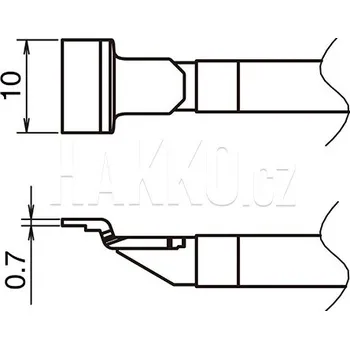 Pájecí hrot Pájecí hroty HAKKO T51-L10 SOP, 2ks/bal - 107005192