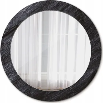 Zrcadlo Krásné Zrcadlo kulaté s černým kamenem 70 cm