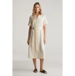 ŠATY GANT REG POCKET DRESS CREAM