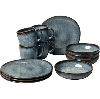 Kombinovaná souprava 11 dílná kamenina Ciri kamenina modrá