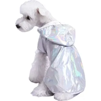 Obleček pro psa Pláštěnka, bunda pro psa stříbrná (Psí oblečky do deště)