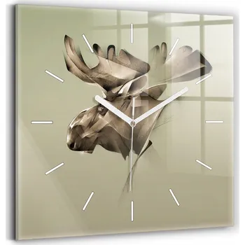 Hodiny Nástěnné hodiny Wallfluent hnědé 30 cm